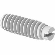 BSC PREFERRED Slotted Nylon Plastic Flat-Tip Set Screws 6-32 Thread 7/16 Long, 100PK 95862A146